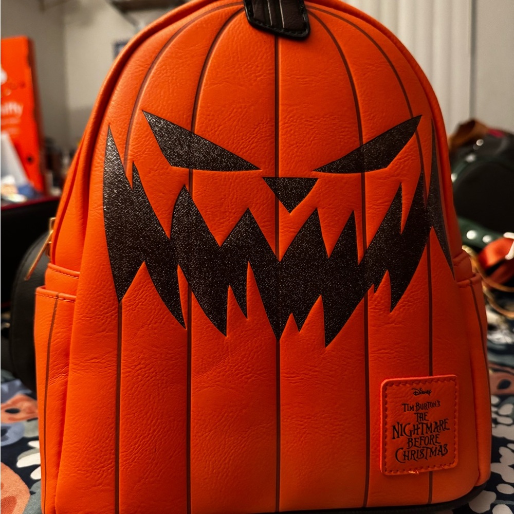 The Nightmare Before Christmas Orange Backpack